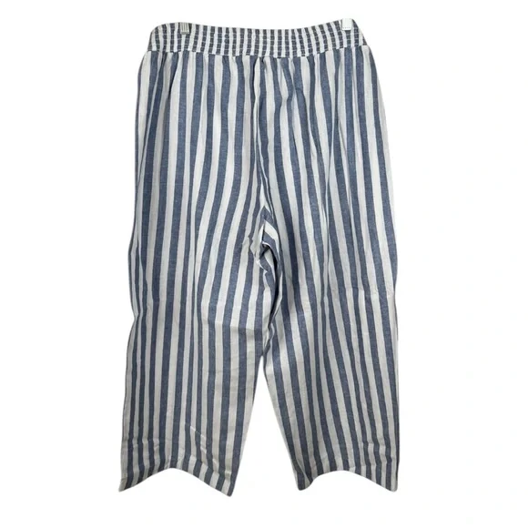 BEACHLUNCHLOUNGE SIZE LG LINNEN AND COTTEN STRIPED PANTS - Picture 6 of 9